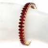 3063 Bransoletka elegancka złota bangla 6cm pozłacana 14k 
